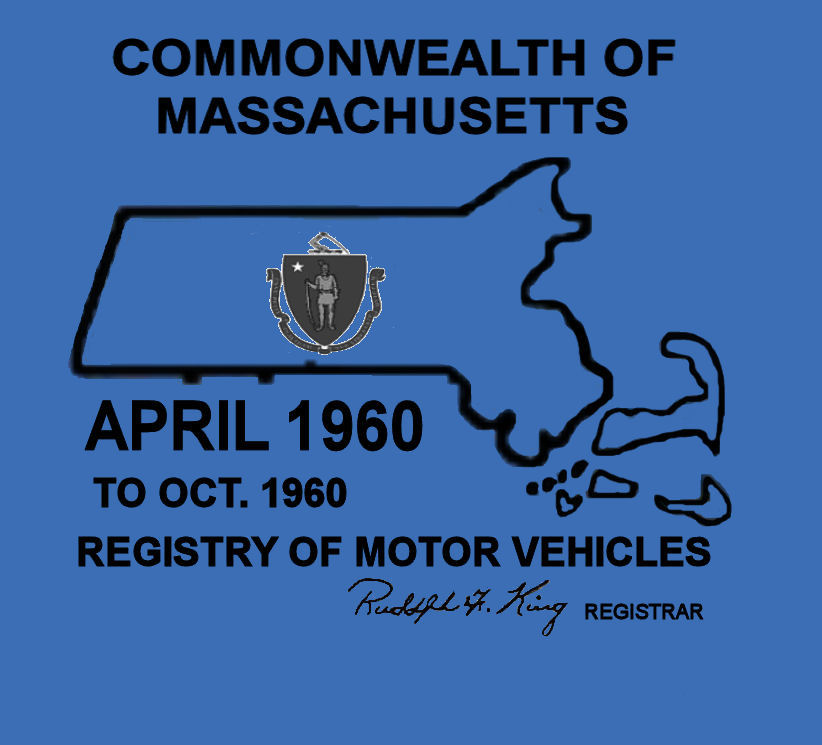 (image for) "ORIGINAL" 1960 Massachusetts Spring Inspection Sticker